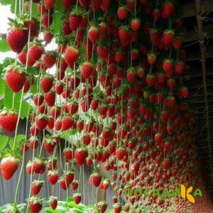 Клубника ампельная Анастасия купить по цене от 370р. в интернет-магазине «Посадика» с доставкой почтой в в Калаче и по всей России – [изображение №1].